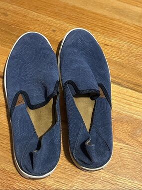 OluKai Women's Slip-On Flats in Navy Blue